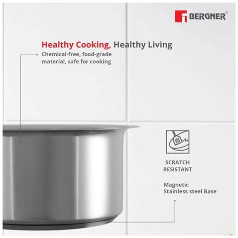 Buy Bergner Essential Stainless Steel Tope Long Lasting Cm