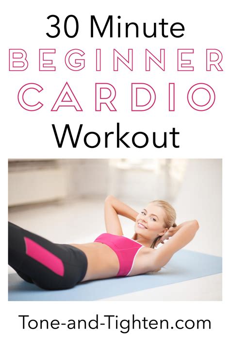 Beginner 30 Minute At Home Cardio Workout Tone And Tighten