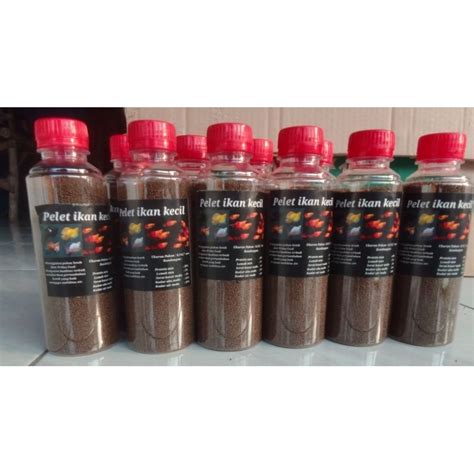 Jual Pelet Ikan Kecil Pelet Ikan Pf Pf Kemasan Botol Ml