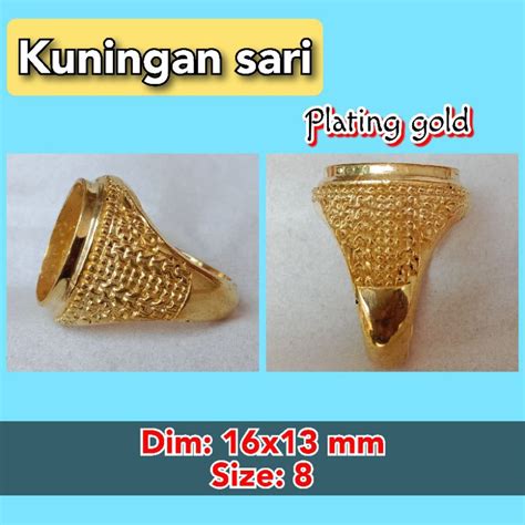 Jual Cincin Emban Batu Akik Dan Permata Kuningan Sari 62 Shopee Indonesia