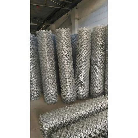 Galvanized Gi Chain Link Fencing Height Feet Mesh Size X Mm