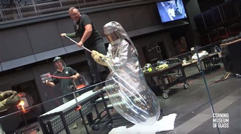 Watch These Glassblowing Experts Make Enormous Glass Cocoons Boing Boing