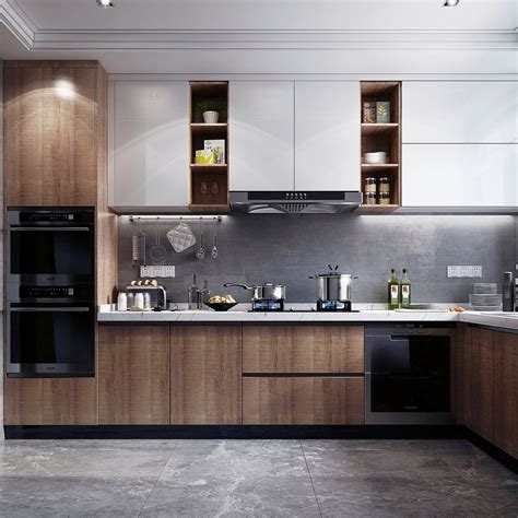 l shaped Simple Latest Kitchen Cabinets Design Ideas