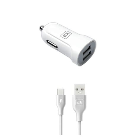 Автомобильное зарядное устройство 2 USB белый Exployd EX-Z-587 ...
