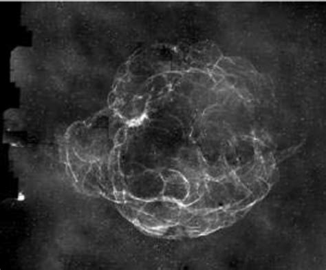 12 Continuum subtracted H α image of the supernova remnant S147 This