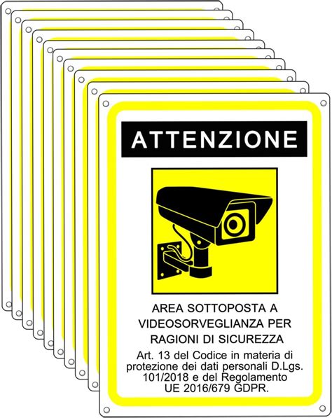 Cartello Area Videosorvegliata Cartelli Videosorveglianza Per Negozio