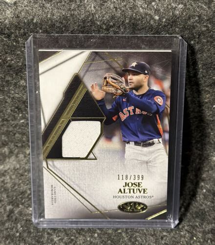 Topps Tier One Jose Altuve Jersey Patch Relic Houston Astros