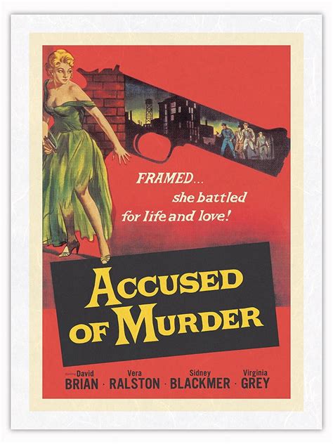Accused of Murder - Starring David Brain and Vera Ralston - Vintage