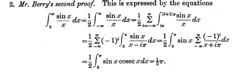 Calculus Difficulties Understanding A Proof Of Int Infty Frac