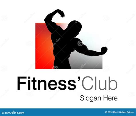 Fitness Club Logo Stock Vector Illustration Of Gray Body 5951406