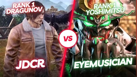 Crazy High Level Tekken 8 🔥 Eyemusician Yoshimitsu Vs Jdcr Dragunov