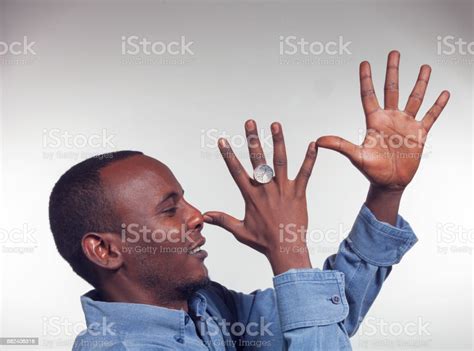 Young African Boy With Mocking Gesture Stock Photo Download Image Now