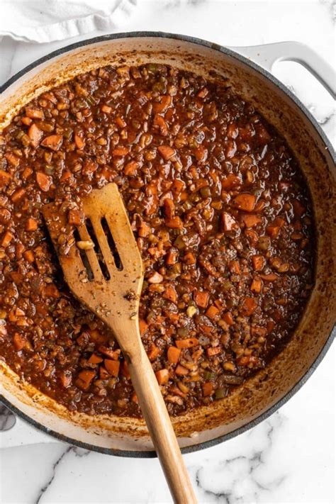 Walnut Lentil Bolognese Recipe Jessica In The Kitchen