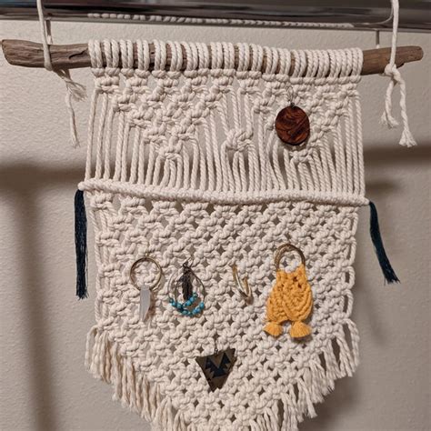 Macrame Earring Holder Etsy