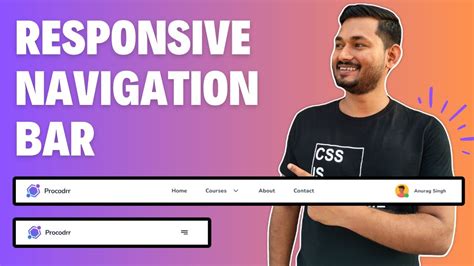 How To Make Responsive Navigation Bar HTML CSS Only YouTube