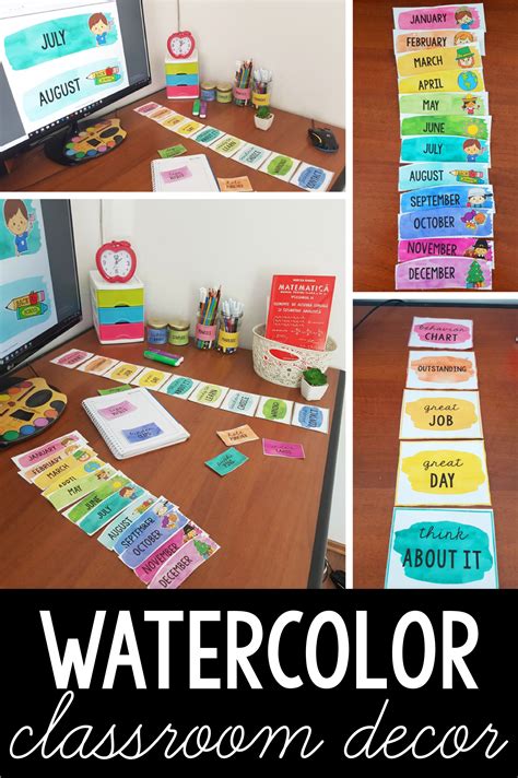 Watercolor Classroom Decorations Theme Labels Will Bring Your Classroom Decor To The Next Level