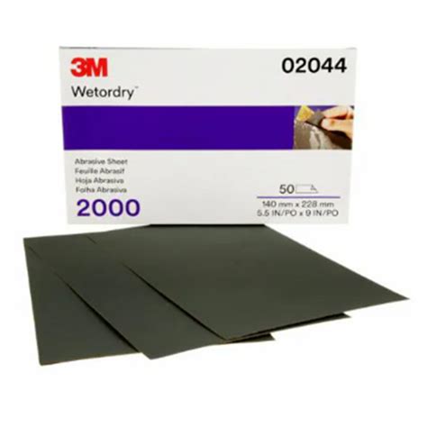 3m™ Wetordry™ Abrasive Sheet 2000 Grit 5 1 2 X 9 In 50 Sheets Per Carton Acp Detail Supply