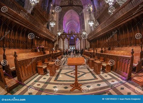 Interior Of The National Cathedral In Washington Dc Usa Editorial