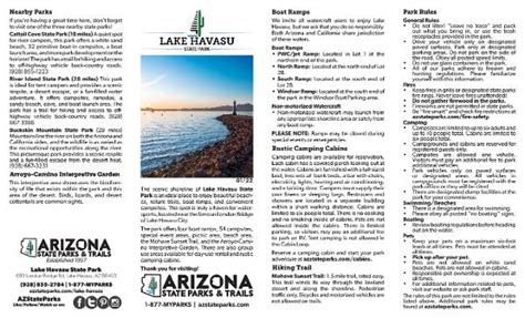 Maps | Lake Havasu State Park