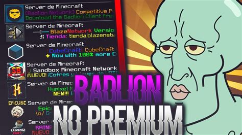 Badlion No Premium Server De Minecraft Youtube