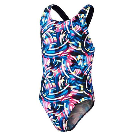 Speedo Digital Allover Leaderback Badeanzug Mehrfarbig Swiminn