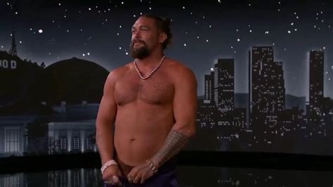 Photo Jason Momoa Strips Down For Kimmel Interview Photo Hot Sex Picture