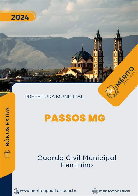 Apostila Guarda Civil Municipal Feminino Prefeitura Passos Mg