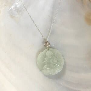 Beautiful Natural Green Jade Carving and 925 Sterling Silver - Etsy UK