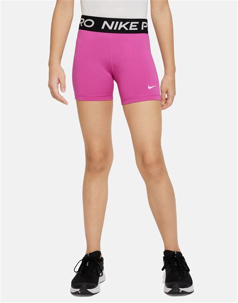 Nike Older Girls Nike Pro Shorts Pink Life Style Sports Uk