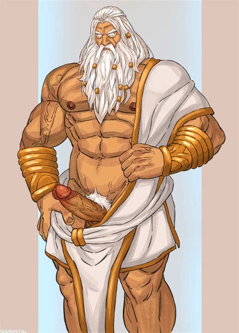 Rule 34 1boy 1male Abs Bara Baradok Beard Big Muscles Deity Dilf Greek Mythology Growlygruntz