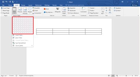 Word: Create a table in just a few steps - IONOS UK