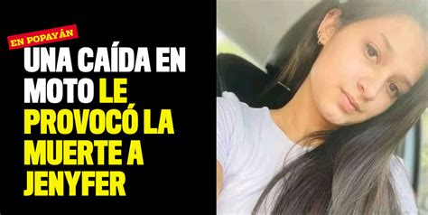 Una Caída En Moto Le Provocó La Muerte A Jenyfer Eliana