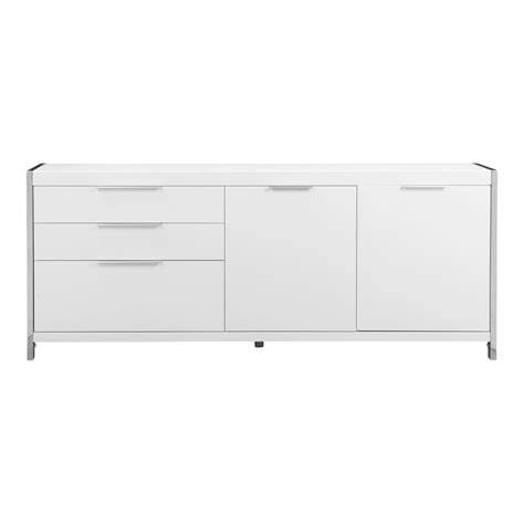 Neo Sideboard White By Moe's | Modern White Sideboard Storage Cabinet ...