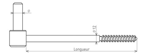 Gond Scellement Chimique Vis Bois ISOLATION EXTERIEUR Brasier Industrie