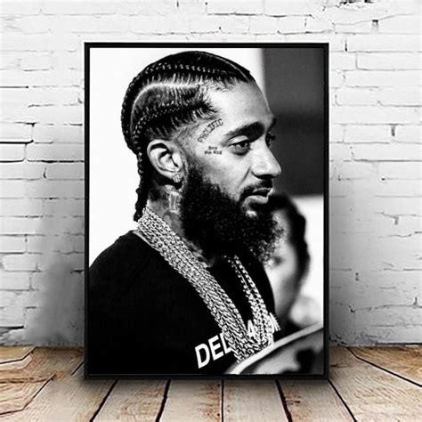 Nipsey Hussle Poster Print Canvas Hip Hop Star Rapper Star Etsy