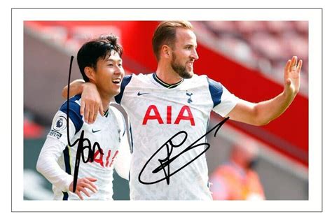 Buy DW Son Heung Min Harry Kane Tottenham Hotspur Autograph Signed