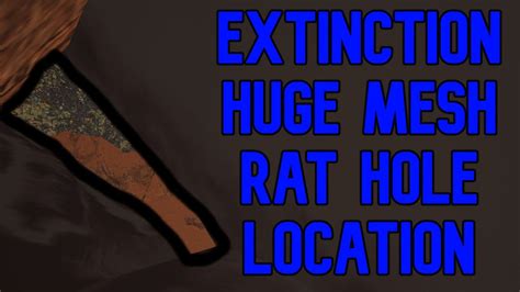 Ark Official How To Mesh Extinction Rat Holes Base Locations For PvP