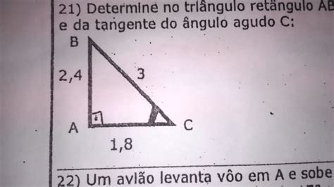 Determine No Triângulo Retângulo Abc Da Figura Abaixo O Valor Do Seno