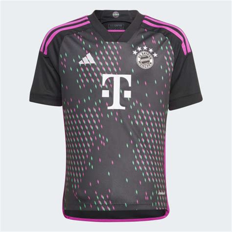 Adidas Fc Bayern 2324 Away Jersey Kids Black Free Delivery Adidas Uk