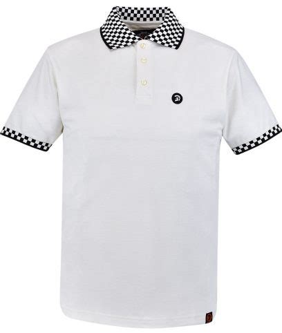 Trojan Records Black Chequerboard Polo Shirt Modfellas Clothing