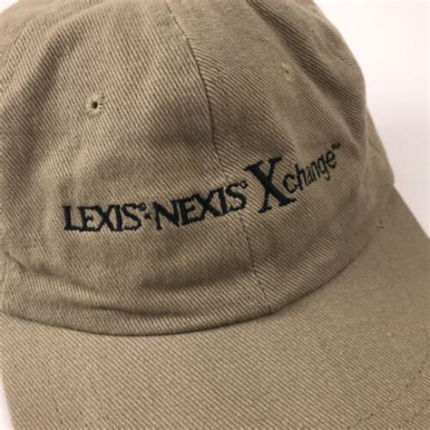 Retro Lexis Nexis Xchange Hat Beige Information Technology Research Ebay