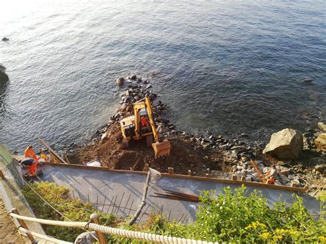 Realizzazione Di Muro Di Sostegno Su Scogliera Arenzano Ge Sirce