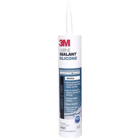 3M Marine Grade Silicone Sealant, White | West Marine