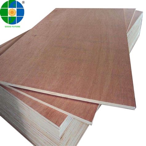 Two Time Hot Pressing Okoume Veneer Plywood Sheet For Decoration