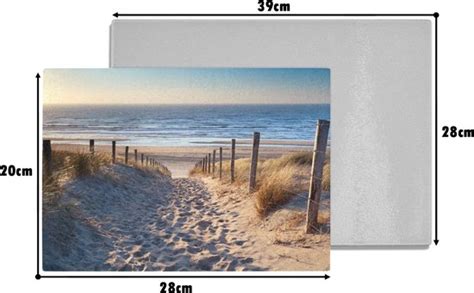 Glazen Snijplank X Zand Strand Duin Zee Zomer