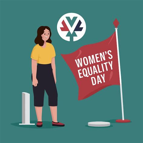 Womens Equality Day Vector Illustration Background Concept Poster