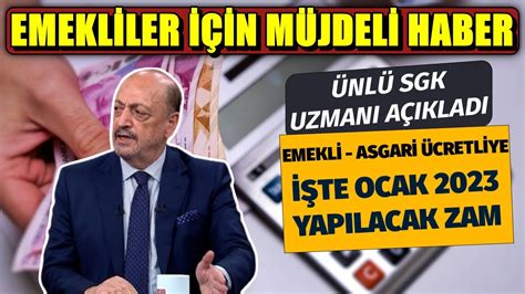 EMEKLİLERİN ALACAĞI ZAM LİSTESİ BELLİ OLDU EMEKLİ OCAK 2023 ZAMMI YouTube