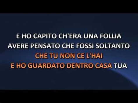 Vasco Rossi Senza Parole Video Karaoke Youtube