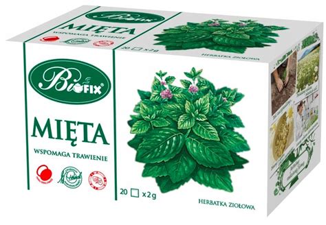 BIFIX Mięta herbatka ziołowa 20 saszetek 11474873676 Allegro pl