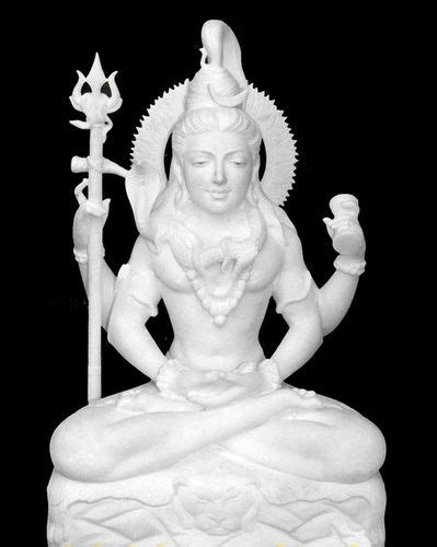 Pure White Markrana Marble Shiva Statue At Best Price In Jaipur